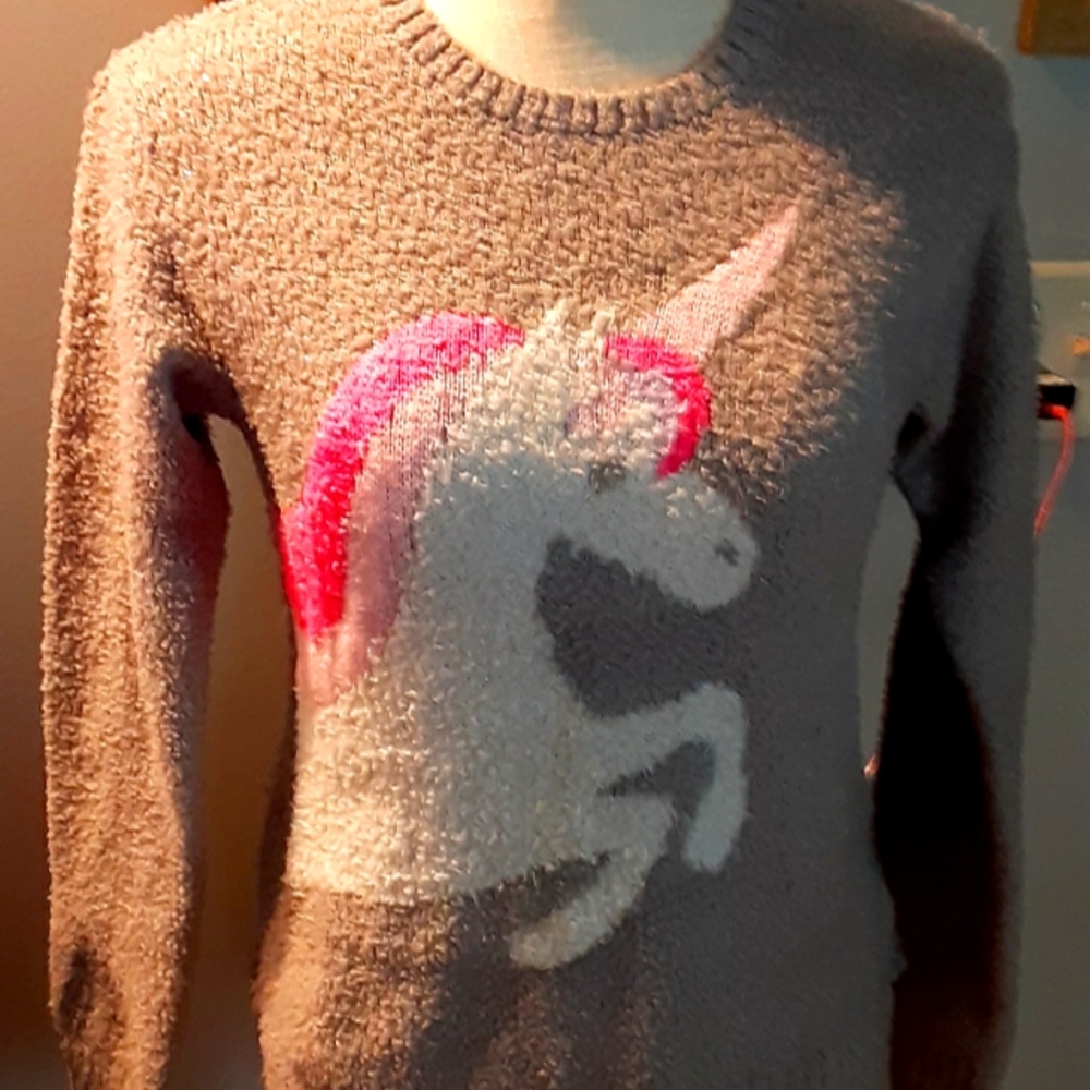 Girls (sz xl) Unicorn Sweater NWOT